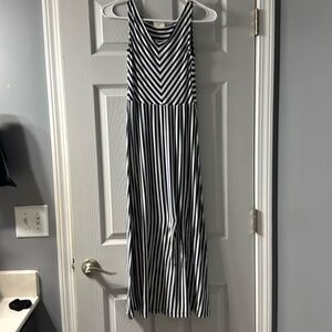 Girls size 7-8 maxi dress striped